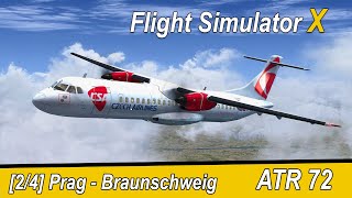 Microsoft Flight Simulator X Teil 1053 Prag  Braunschweig  CSA ATR72500  Liongamer1 [upl. by Idden661]