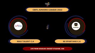 Sharjah CBFS Juniors League 2022  Under 17 [upl. by Bomke]