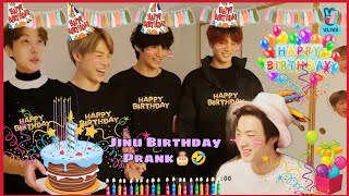 Taekook 🐻🐰prank Jin 🐬on his birthday 🎂🤣BTSkicuteduniya [upl. by Airednaxela418]