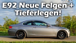 E92 HampR Tieferlegungsfedern  Neue Felgen [upl. by Rhyner328]