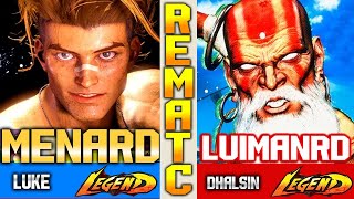 SF6 MenaRD Luke Vs LuiManRD Dhalsim ▰ High Level [upl. by Romeon]