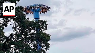 Crews rescue 28 people trapped upside down high on Oregon amusement park ride [upl. by Lani]