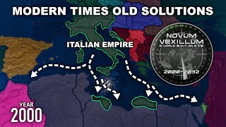 HOI4 Novum Vexillum Italian Empire Must Survive In Modern Times Timelapse [upl. by Duma588]