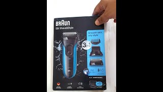 Unboxing video  Braun Series 3 3010BT Electric Shaver [upl. by Illyes]