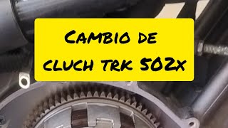 BENELLI TRK 502X 502 COMO INSTALAR CLUCH ANTIREBOTE [upl. by Ann-Marie]