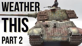 Weather King Tiger Part2 Tutorial tamiya 135scale TigerII [upl. by Feld]