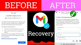 Recover Gmail Account Without Phone or Email  How To Recover Gmail Account 🤳📵 [upl. by Ained]