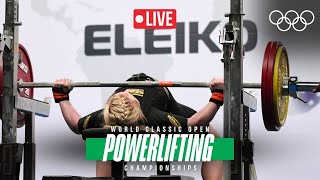 🔴 LIVE Powerlifting World Classic Open Championships  Mens 120kg Group B [upl. by Edmea]