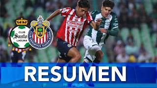 RESUMEN Y GOLES Chivas vs Santos  Jornada 16 Apertura 2024  Liga MX [upl. by Akemed]