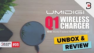 UMIDIGI Q1 World Fastest 15W Wireless Charger Unboxing amp Review [upl. by Nylia]