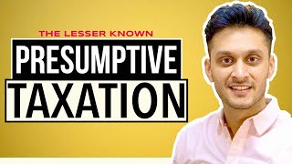 Presumptive Taxation Meaning  Presumptive Taxation in Income Tax  CA INTER TAX  Section 44 [upl. by Emlynne]