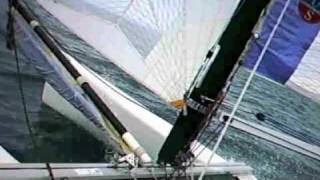 Nacra Inter18 Sailing in heavyer seas [upl. by Lani645]