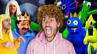 RAINBOW FRIENDS IN REAL LIFE KINGZIPPY REACTION [upl. by Imot461]