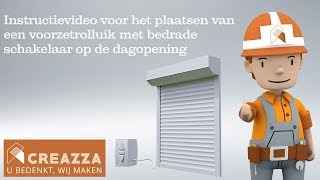 Installatie Somfy LT voorzetrolluik op de muur [upl. by Ardnosac]