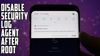 How To DISABLE SecurityLogAgent notification after ROOT on STOCK Firmware [upl. by Nosyrb]