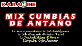 Karaoke Mix Cumbias de Antaño [upl. by Zandt]