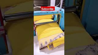 Best quality bedding fold on best folding machine [upl. by Ylliw]