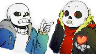 Sans vs Fell Sans Comic Dub Undertale Fr [upl. by Areip]