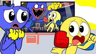 Huggy Wuggy React to Huggy Wuggy Animations  Poppy Playtime Chapter 2 [upl. by Lewanna578]