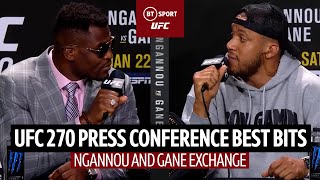 Ngannou and Gane on what really happened in sparring  UFC 270 Press Conference Highlights [upl. by Zeculon784]