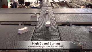 Armstrong Intralox ARB series 7000 sorter and order fulfilment solution [upl. by Ahsart237]