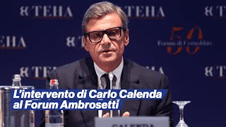 Lintervento di Carlo Calenda al Forum Ambrosetti di Cernobbio [upl. by Lennaj357]