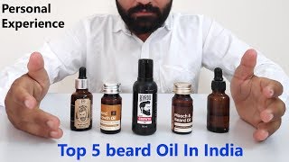 Top 5 Beard Oils in India 2019  Best Beard Growth oils [upl. by Ayouqes699]