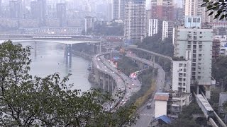 Chongqing Monorail Line 2 Timelapse 重庆轨道交通（单轨）2号线 [upl. by Gillette]