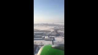 Landing in Irkutsk Russia S7 Airlines [upl. by Campney673]