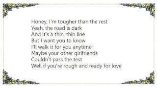 Emmylou Harris  Tougher Than the Rest Lyrics [upl. by Ziagos]