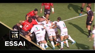 TOP 14  Essai Pierrick GUNTHER SP  Toulon  Pau  J1  Saison 20172018 [upl. by Dasya334]