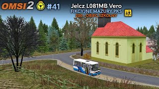 OMSI 2 41 Jelcz L081MB  Fikcyjne Mazury PKS obieg 200  SZKOLNY pełen kurs [upl. by Jammal]