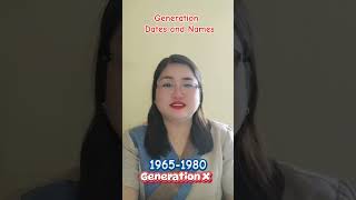 Generation Dates and Names education [upl. by Marolda701]