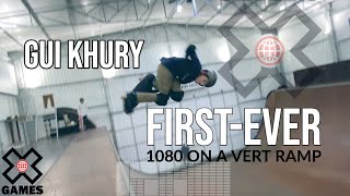 GUI KHURY Worlds First Skateboarding 1080 on Vert  World of X Games [upl. by Shifrah]