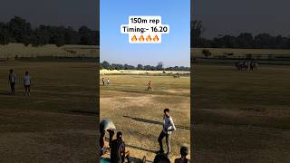 150m rep…timing 1620 sports athlete sprinter youtubeshorts viralvideo subscribe [upl. by Aneeg783]