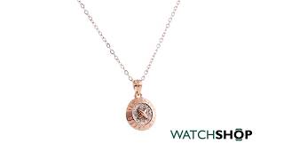 Ted Baker Ladies Rose Gold Plated Emmalyn Enamel Big Button Pendant Necklace TBJ126124138 [upl. by Phillane958]