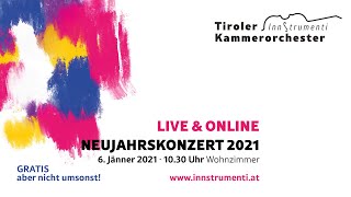 Neujahrskonzert 2021  Live amp Online [upl. by Annala]