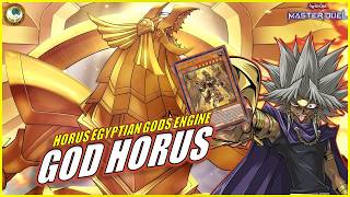 HORUS EGYPTIAN GODS ENGINE❗ Obelisk Horus RA Deck  PHARAOH ATEM YuGiOh MASTER DUEL [upl. by Hgielek]