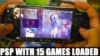 PSP With 15 Games Unboxing God Of War 2018 [upl. by Kehoe]