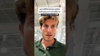 Les différences entre France 🇫🇷 et USA 🇺🇸  Fruits et Légumes 🍒🍑🍌🍊🫘🫛🥜 usa france reels [upl. by Bodrogi107]