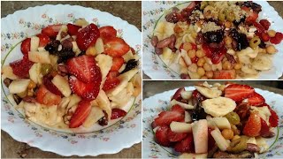 Fruit salad recipe fruit salad banane ka tarika healthy salad healthy weight maintain salad [upl. by Wendall428]