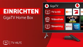 Vodafone GigaTV Home Box Einrichtung [upl. by Dimitri]