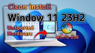 Window 11 Clean install unsupported hardware [upl. by Pappano]