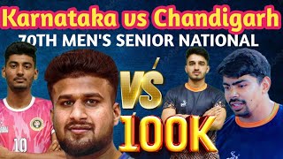 Karnataka vs Chandigarh  70TH MENS SENIOR NATIONAL KABADDI CHAMPIONSHIP 2024 krnCreation [upl. by Aran]