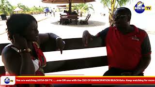 1 ON 1 WITH THE CEO OF EMANCIPATION BEACH RESORT KETA VR  SUBSCRIBE SHARE LIKE amp COMMENT [upl. by Orms]