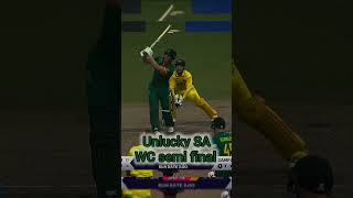 Unlucky SA WC semi final David Miller 101 shortsviral icc cricketshorts shorts shortsfeed [upl. by Bardo590]