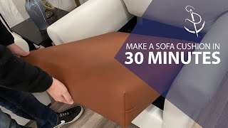 Make a Sofa Cushion in 30 Minutes [upl. by Altman]