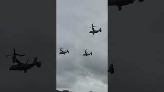 US Marines 3 x MV22 Osprey flying over Dublin [upl. by Marilee]