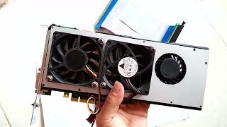 QUADRO 4000 3Lắp thêm 2 quạt nhỏ hút gió cho card màn hình NVIDIA QUADRO 4000 [upl. by Dnallor831]