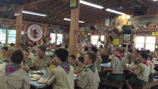 Ernie Heegard leads the Camp Horseshoe dining hall in Green Grow [upl. by Henryson]